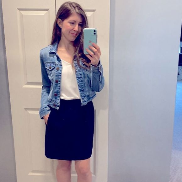 J. Crew Dresses & Skirts - Black wool mini skirt